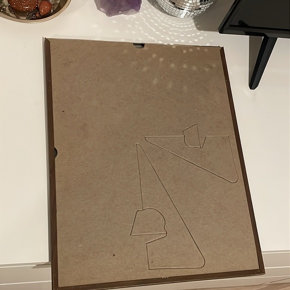 Vintage Framed Art Woman with Flowers - Picture 4 of 6